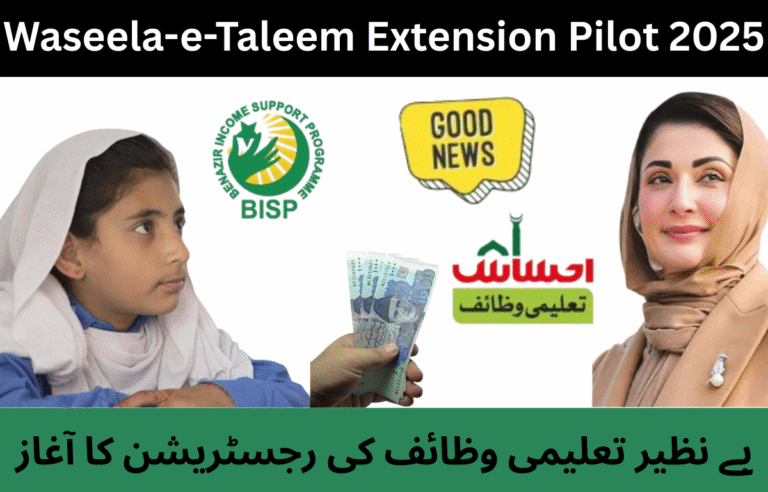 Waseela-e-Taleem Extension Pilot 2025